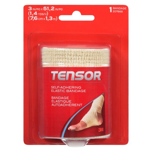Tensor Self-Adhering Elastic Bandage 3-inch ea
