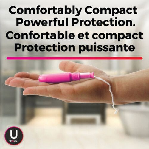 U by Kotex Click Comfort Tampons Regular/Super Unscented 30 Count