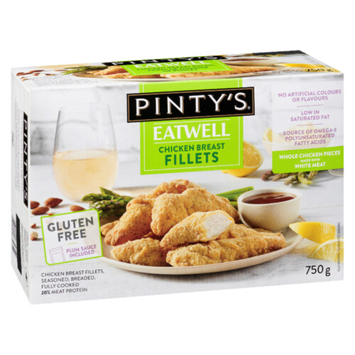 Pinty's Breast Fillets Seasoned Breaded And Fully Cooked Chicken 750 g (frozen)