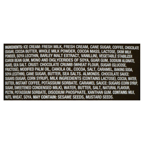 The Keg Ice Cream Billy Miner Pie 500 ml