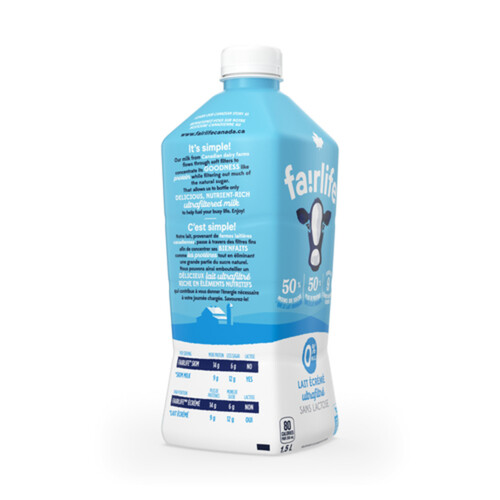 Fairlife Lactose-Free Ultrafiltered 0% Milk Skim 1.5 L (bottle)