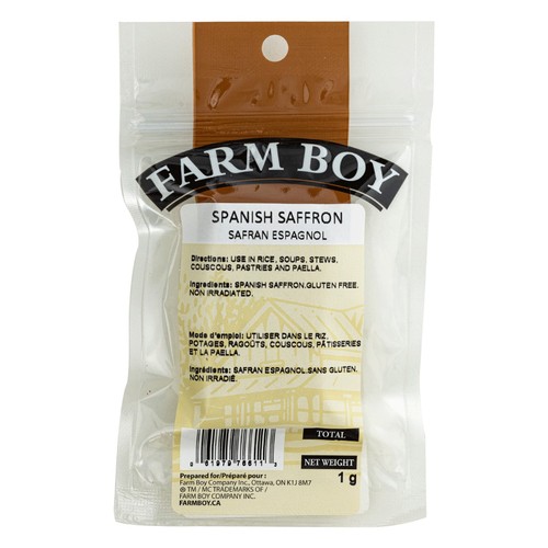 Farm Boy Spanish Saffron 1 g