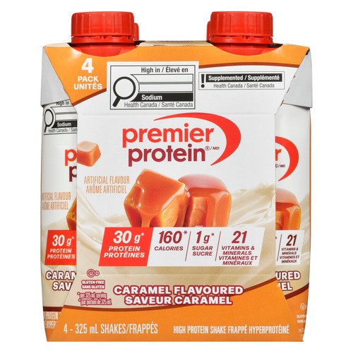 Premier Protein Gluten-Free Whey Protein Shake Caramel 4 x 325 ml