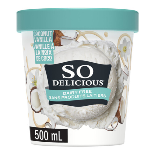 So Delicious Dairy-Free Coconut-Based Frozen Dessert Vanilla Bean 500 ml