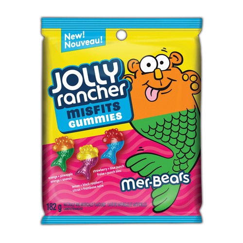 Jolly Rancher Misfits Gummies Mer-Bears Candy 182 g