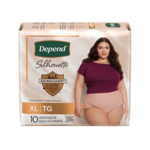 Depend Female Underwear Pink XL 10 Count