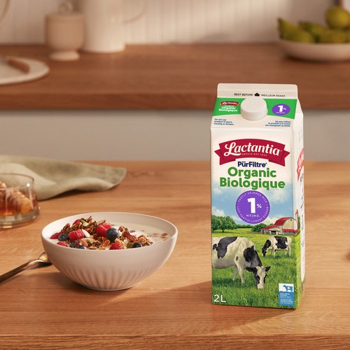 Lactantia PurFiltre Organic 1% Milk Partly Skimmed 2 L