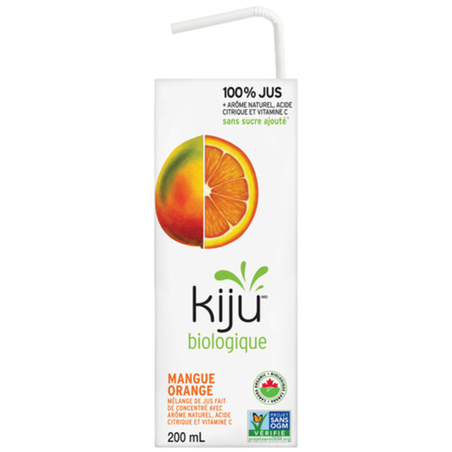 Kiju Organic Fruit Juice Mango Orange 4 x 200 ml