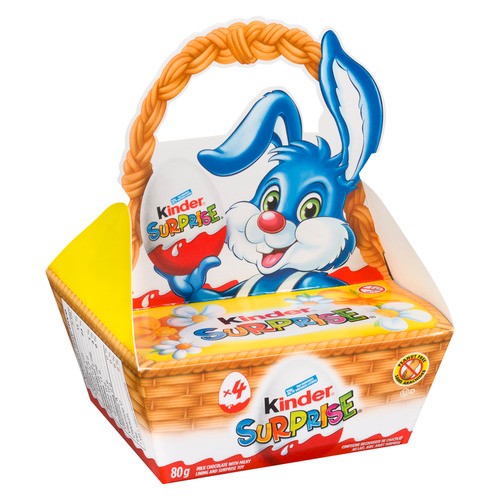 Kinder Surprise Chocolate Easter Basket 4 Pack 80 g