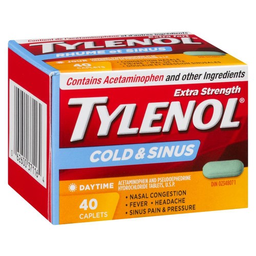 Tylenol Cold & Sinus Extra Strength Daytime Caplets 40 Count