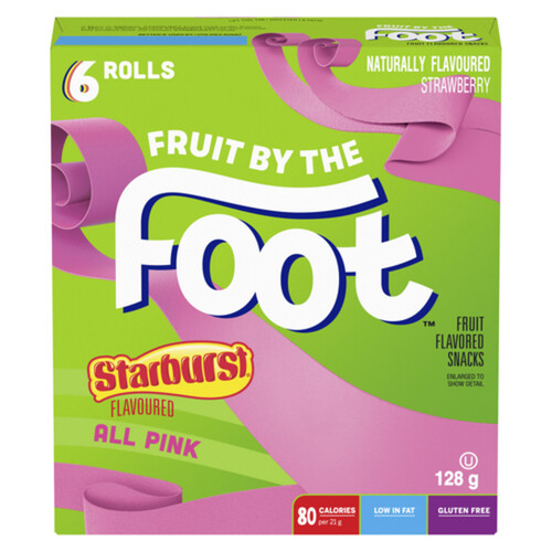 Betty Crocker Fruit By The Foot Gluten-Free Fruit Snacks Starburst All Pink 128 g