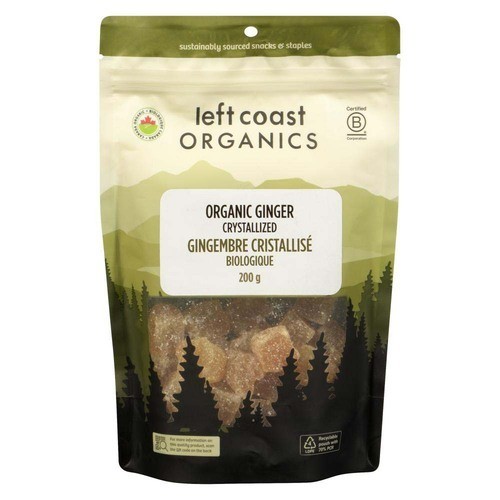 Left Coast Organics Organic Ginger Crystalized 200 g