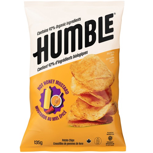 Humble Organic Potato Chips Hot Honey Mustard 135 g