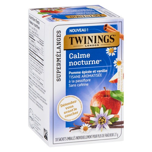 Twinings Herbal Tea Nightly Calm Apple & Vanilla 18 Tea Bags