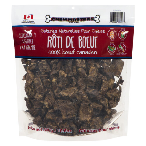 Chewmasters Dog Treats Roasted Beef 300 g