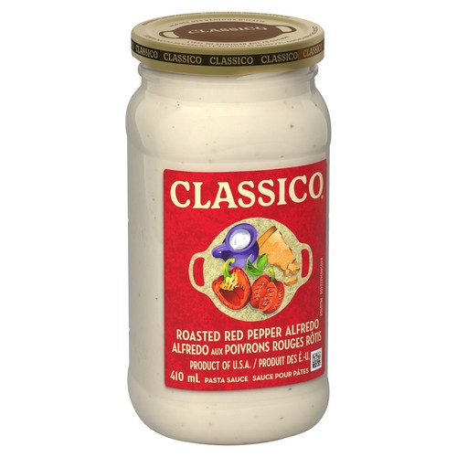 Classico Pasta Sauce Roasted Red Pepper Alfredo 410 ml