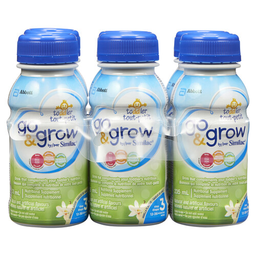 Similac Go & Grow Infant Formula Vanilla 6 x 235 mL