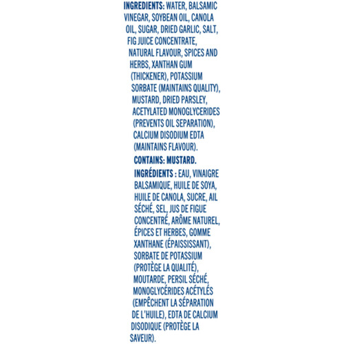 Kraft CalorieWise Salad Dressing Balsamic Vinaigrette 475 ml Voilà