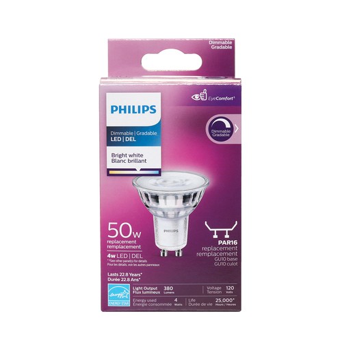 Philips Light Bulbs LED 50W Bright White Glass