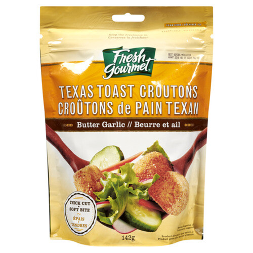 Fresh Gourmet Texas Butter Garlic Toast Croutons 142 g