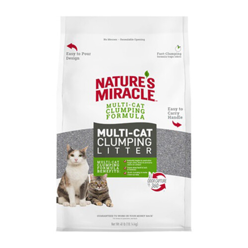 Nature's Miracle Multi-Cat Clump Litter 9.07 kg