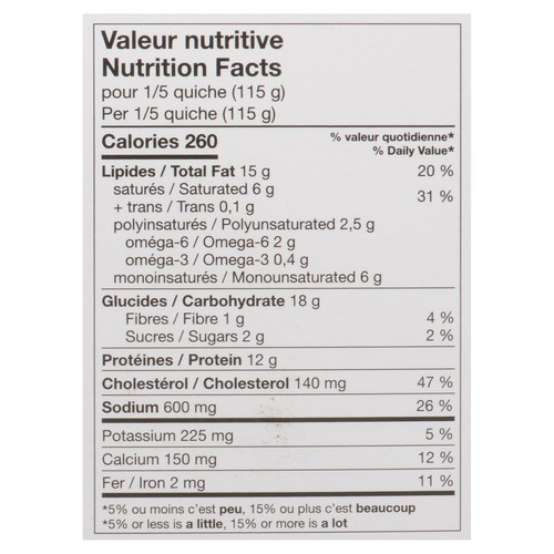 Plaisirs Gastronomiques Quiche Ham And Asparagus 575 g