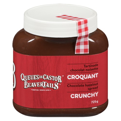 Beaver Tails Chocolate Hazelnut Spread Crunchy 725 g