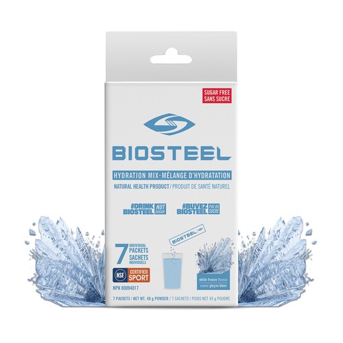 BioSteel Sports Nutrition Hydration Mix White Freeze 7 Packets