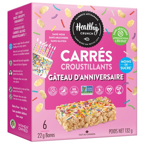 Healthy Crunch Crispy Squares Birthday Cake 6 x 22 g