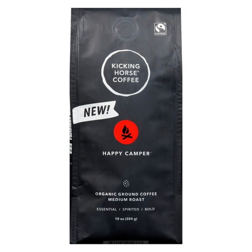 Kicking Horse Coffee Organic Ground Coffee Happy Camper Medium Roast 284 g