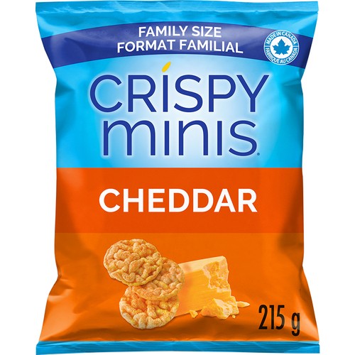Quaker Crispy Minis Cheddar Family Size 215 g