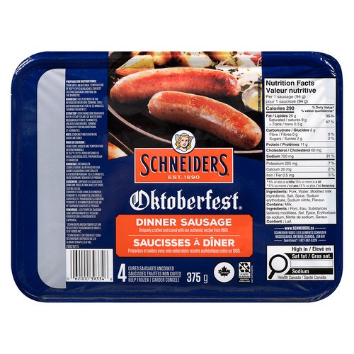 Schneiders Dinner Sausage Oktoberfest 375 g