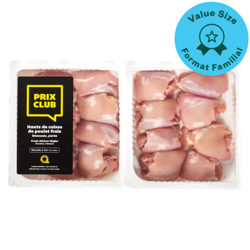 Prix Club Chicken Thigh Boneless Trimmed 