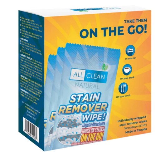 All Clean Nature Single Wipes Stain Remover 6 EA 1 Pack