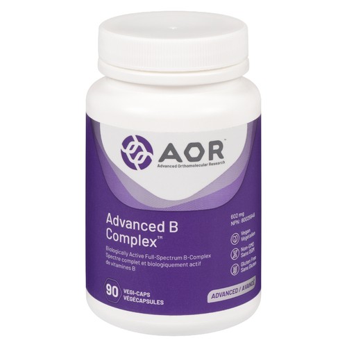 AOR Advanced B Complex Super 602 mg Vegi-Caps 90 Count