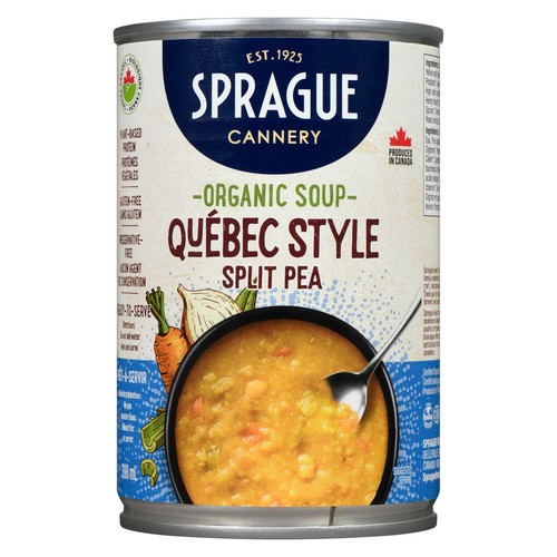 Sprague Organic Canned Soup Québec Style Split Pea 398 ml