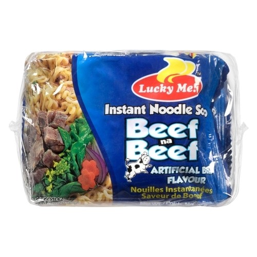 Lucky Me Instant Noodle Soup Artificial Beef Flavour 6 x 55 g