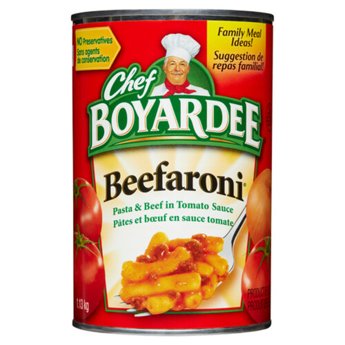 Chef Boyardee Canned Beefaroni Pasta & Beef In Tomato Sauce 1.13 kg