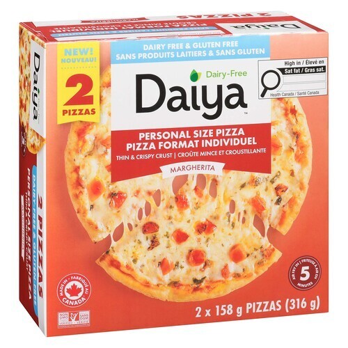 Daiya Dairy-Free Frozen Pizza Margherita 2 Pack 316 g