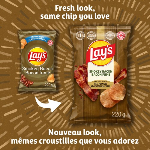 Lay's Potato Chips Smokey Bacon 220 g