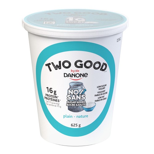 Two Good Low Sugar Yogurt Plain 1 g sugar 9 g Protein 625 g
