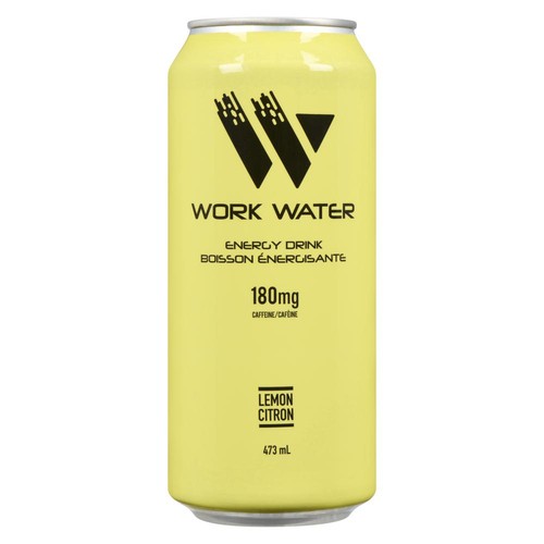 Work Water Energy Drink Lemon 473 ml (can)