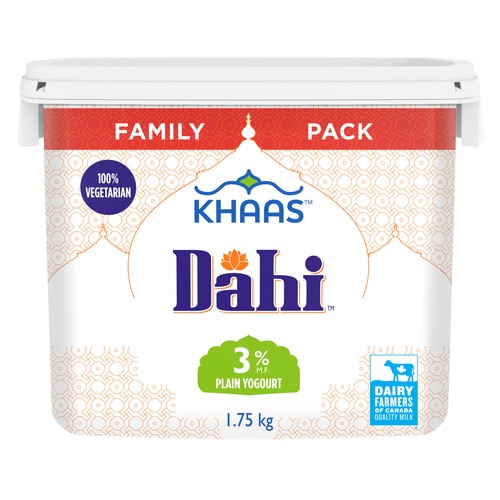 Khaas Dahi 3% Yogurt Plain Family Pack 1.75 kg