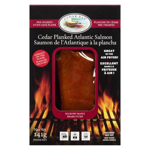 Cedar Bay Frozen Cedar Planked Atlantic Salmon Hickory Maple 141 g