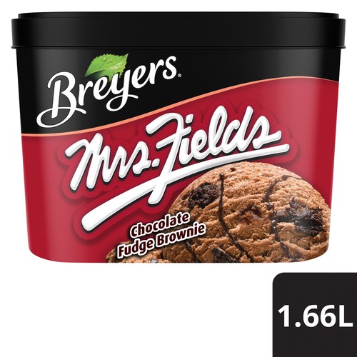 Breyers Mrs. Fields Frozen Dessert Chocolate Fudge Browniewnie 1.66 L