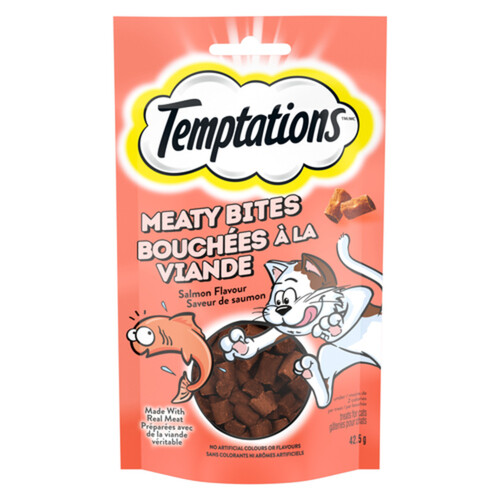 Temptations Meaty Bites Cat Treats Salmon Flavour 42.5 g