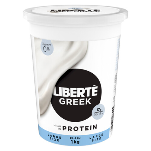 Liberté Greek 0 Yogurt Plain High Protein 1 kg Voilà Online Groceries & Offers