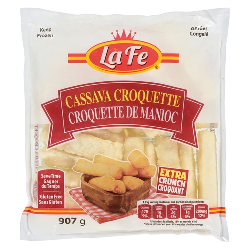 La Fe Gluten-Free Frozen Cassava Croquette 907 g