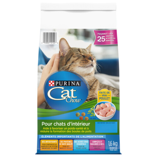 Cat Chow Dry Cat Food Indoor with Real Chicken 1.6 kg