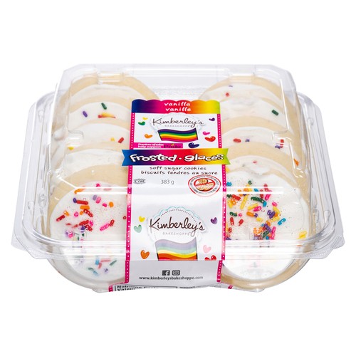 Kimberley's Bakeshoppe Cookies Pride Frosted Sugar Vanilla 383 g (frozen)